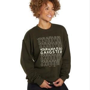 Spiritual Gangster Aura Boyfriend Pullover Sweatshirt